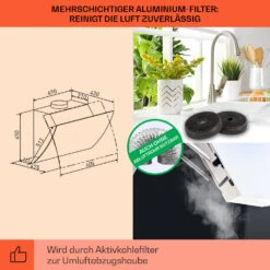 Clara 60 Dunstabzugshaube Glas 509 M³/h Touch Ambiente-Licht -Küchenbedarf Angebote 10040141 de 0005 logo