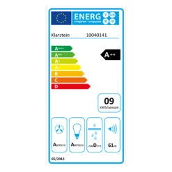 Clara 60 Dunstabzugshaube Glas 509 M³/h Touch Ambiente-Licht -Küchenbedarf Angebote 10040141 energy label