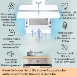 Clara 90 Dunstabzugshaube Glas 509 M³/h Touch Ambiente-Licht -Küchenbedarf Angebote 10040143 de 0002 logo