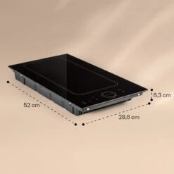 Victoria Domino Induktionskochfeld Einbau 3500W Flexzone Timer 15 Victoria Domino Induktionskochfeld Einbau 3500W Flexzone Timer -Küchenbedarf Angebote 10040199 yy 0007 dimensions
