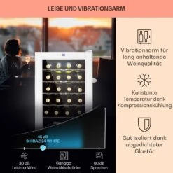 Shiraz 24 Uno Weinkühlschrank 63l 24Fl Touch-Bedienfeld 5-18°C -Küchenbedarf Angebote 10040217 de 0004 logo