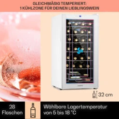 Shiraz 28 Uno Weinkühlschrank 74l 28Fl Touch-Bedienfeld 5-18°C 12 Shiraz 28 Uno Weinkühlschrank 74l 28Fl Touch-Bedienfeld 5-18°C -Küchenbedarf Angebote 10040218 de 0003 usp
