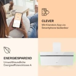 Alina 90 Smart Dunstabzugshaube 90cm 594m³/h LED Ambiente Glasfront -Küchenbedarf Angebote 10040233 de 0003 logo