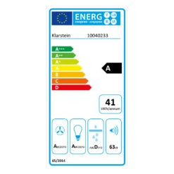 Alina 90 Smart Dunstabzugshaube 90cm 594m³/h LED Ambiente Glasfront -Küchenbedarf Angebote 10040233 energy label