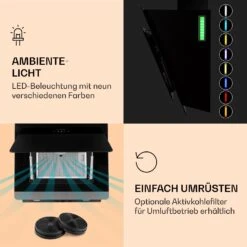 Aurora 60 Smart Dunstabzugshaube 550 M³/h 60cm Kopffrei Ambiente-Licht EEC A++ 14 Aurora 60 Smart Dunstabzugshaube 550 M³/h 60cm Kopffrei Ambiente-Licht EEC A++ -Küchenbedarf Angebote 10040234 de 0005 logo