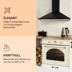 Montblanc 90 Dunstabzugshaube 610m³/h 165W 2x1,5W LED Reling -Küchenbedarf Angebote 10040266 de 0004 logo