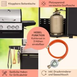 Kingsville 3.1 Kombigrill Gas + Kohle 10,9 KW 3+1 Brenner -Küchenbedarf Angebote 10040270 de 0006 usp