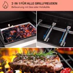 Kingsville 4.1 Kombigrill Gas + Kohle 13,7 KW 4+1 Brenner -Küchenbedarf Angebote 10040271 de 0003 usp