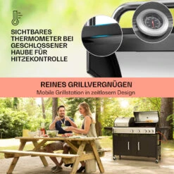 Kingsville 4.1 Kombigrill Gas + Kohle 13,7 KW 4+1 Brenner -Küchenbedarf Angebote 10040271 de 0004 usp