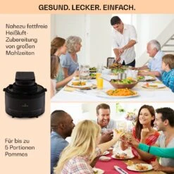 Vendure Heißluftfritteuse Mit Dampffunktion 1250W 5 Liter 6 Programme -Küchenbedarf Angebote 10040278 de 0006 usp
