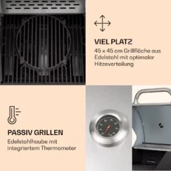 Lucifer 2 Gasgrill 2 X 3,6 KW Brenner 45x45cm Grill Edelstahl Mobil -Küchenbedarf Angebote 10040279 de 0004 logo
