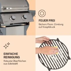 Lucifer 2 Gasgrill 2 X 3,6 KW Brenner 45x45cm Grill Edelstahl Mobil -Küchenbedarf Angebote 10040279 de 0007 logo