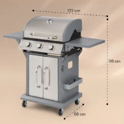Lucifer 3 Gasgrill 3 X 3,6 KW Brenner 60x45cm Grill Edelstahl Mobil 17 Lucifer 3 Gasgrill 3 X 3,6 KW Brenner 60x45cm Grill Edelstahl Mobil -Küchenbedarf Angebote 10040280 yy 0008 dimensions