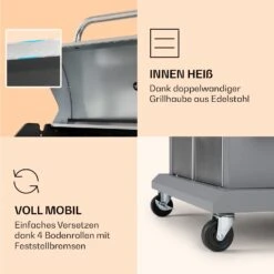 Lucifer 4 Gasgrill 4 X 3,6 KW Brenner 69x45cm Grill Edelstahl Mobil -Küchenbedarf Angebote 10040281 de 0006 logo