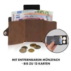 ZNAP Airtag Wallet 12 Karten Münzfach 9x1,8x6 Cm (BxHxT) RFID-Schutz -Küchenbedarf Angebote 10040315 de 0004 logo