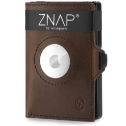 ZNAP Airtag Wallet 12 Karten Münzfach 9x1,8x6 Cm (BxHxT) RFID-Schutz