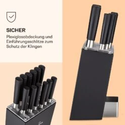 Kitano XL 13tlg. Messer-Set Mit Block 12 Messer Stahl Edler Holzblock -Küchenbedarf Angebote 10040323 de 0005 logo
