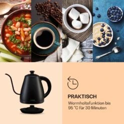 Garcon Wasserkocher 1L 2000W Warmhaltefunktion Schwanenhals Edelstahl -Küchenbedarf Angebote 10040347 de 0006 logo