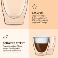 DUOS Doppelwandiges Thermoglas 200 Ml Borosilikatglas Handgemacht -Küchenbedarf Angebote 10040363 de 0006 logo