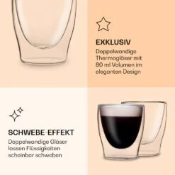 DUOS Doppelwandiges Glas 80 Ml Trinkglas Espresso Borosilikatglas 14 DUOS Doppelwandiges Glas 80 Ml Trinkglas Espresso Borosilikatglas -Küchenbedarf Angebote 10040378 de 0006 logo