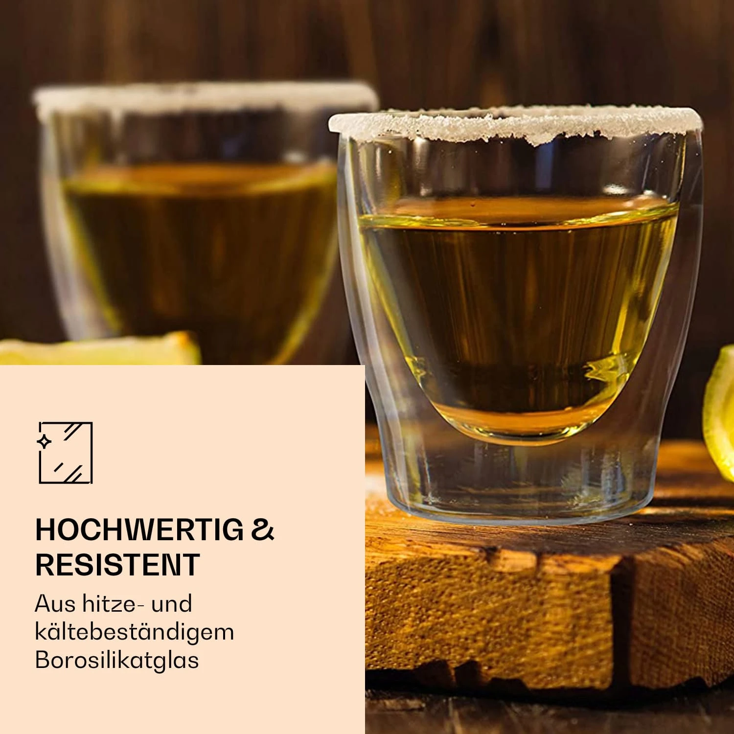 DUOS Doppelwandiges Glas 200 Ml Thermofunktion Inkl. Edelstahl-Löffel 5 DUOS Doppelwandiges Glas 200 Ml Thermofunktion Inkl. Edelstahl-Löffel – Bild 3