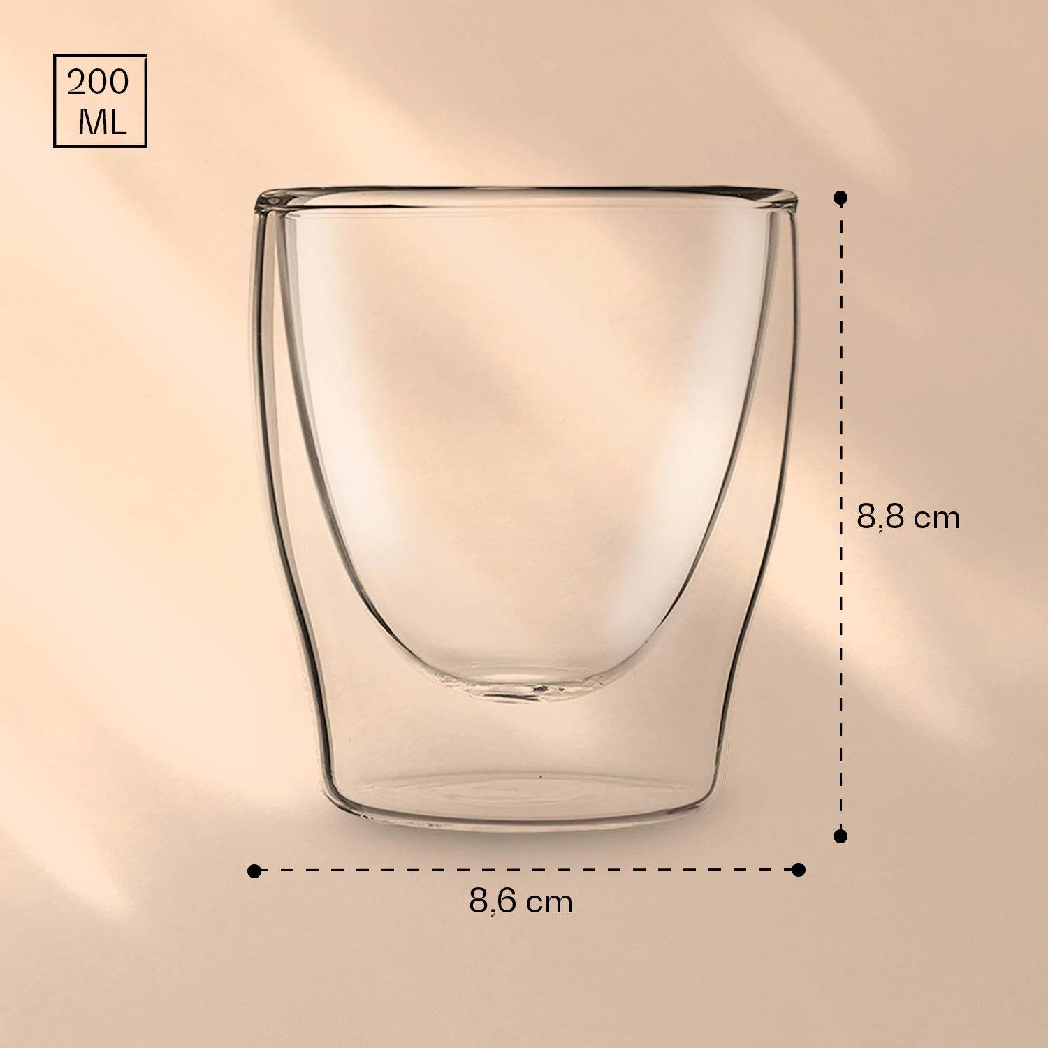 DUOS Doppelwandiges Glas 200 Ml Thermofunktion Inkl. Edelstahl-Löffel 9 DUOS Doppelwandiges Glas 200 Ml Thermofunktion Inkl. Edelstahl-Löffel – Bild 7