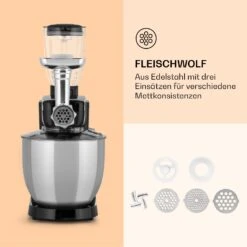 Renata Rossa Küchenmaschine 3-in-1 2000W 2,7PS 5Ltr Edelstahl BPA-frei -Küchenbedarf Angebote 10040500 de 0005 logo