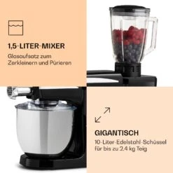 Renata Rossa Küchenmaschine 3-in-1 2000W 2,7PS 5Ltr Edelstahl BPA-frei -Küchenbedarf Angebote 10040500 de 0006 logo