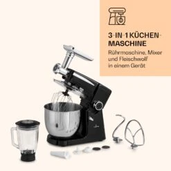 Renata Rossa Küchenmaschine 3-in-1 2000W 2,7PS 5Ltr Edelstahl BPA-frei -Küchenbedarf Angebote 10040500 de 0007 logo