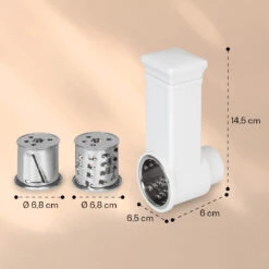 Renata Salat-Reibeaufsatz Zubehör Grob, Mittel, Fein -Küchenbedarf Angebote 10040501 yy 0004 dimensions