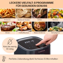 Crisp-Pro Heißluftfritteuse Air Fryer 1400W 2,8 Ltr Timer Edelstahl 10 Crisp-Pro Heißluftfritteuse Air Fryer 1400W 2,8 Ltr Timer Edelstahl -Küchenbedarf Angebote 10040698 de 0003 usp