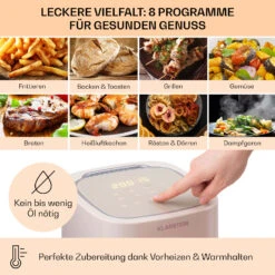 Crisp-Pro Heißluftfritteuse Air Fryer 1400W 2,8 Ltr Timer Edelstahl -Küchenbedarf Angebote 10040699 de 0003 usp
