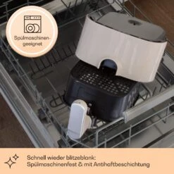 Crisp-Pro Heißluftfritteuse Air Fryer 1400W 2,8 Ltr Timer Edelstahl -Küchenbedarf Angebote 10040699 de 0004 usp