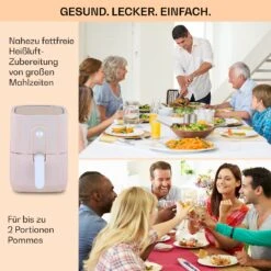 Crisp-Pro Heißluftfritteuse Air Fryer 1400W 2,8 Ltr Timer Edelstahl -Küchenbedarf Angebote 10040699 de 0005 usp