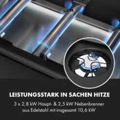 Valdosta 3.1 Gasgrill 3 X 2,8 KW + 2,5 KW Brenner Edelstahl Mobil 16 Valdosta 3.1 Gasgrill 3 X 2,8 KW + 2,5 KW Brenner Edelstahl Mobil -Küchenbedarf Angebote 10040704 de 0005 logo
