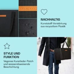 Einkaufstasche 3er Set Wiederverwendbar Waschbar Faltbar Verstärkt -Küchenbedarf Angebote 10040843 de 0003 logo