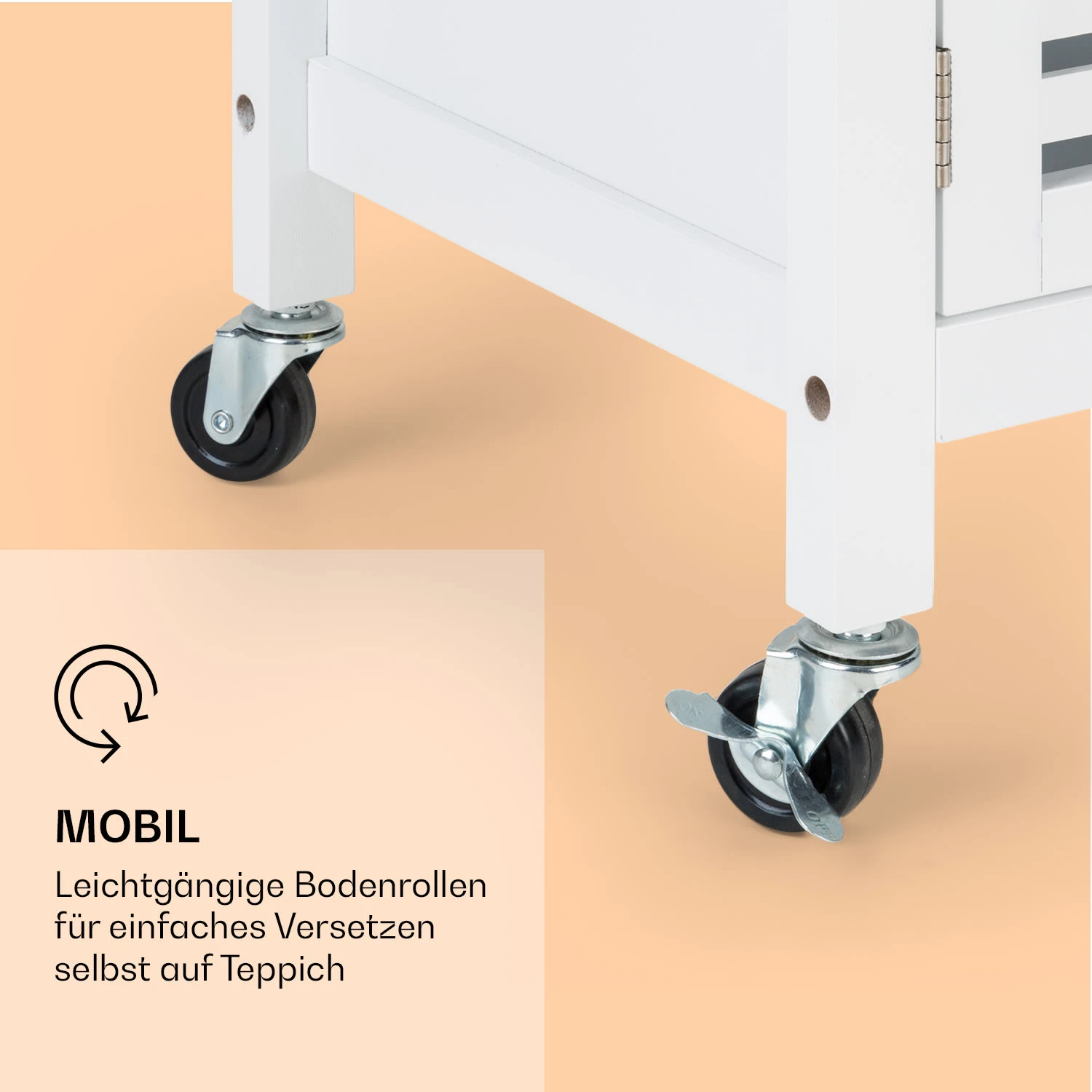 Louisiana Servierwagen Küchenwagen 5 Etagen Holz Handtuchhalter Mobil 9 Louisiana Servierwagen Küchenwagen 5 Etagen Holz Handtuchhalter Mobil – Bild 7