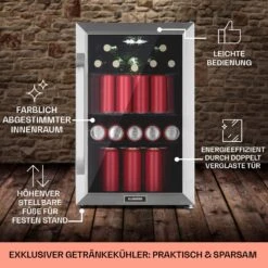 Beersafe 70 Craft Beer Edition Kühlschrank 70 Liter Glastür Edelstahl -Küchenbedarf Angebote 10041181 de 0006 usp