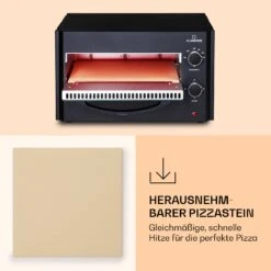Arezzo Pizza-Ofen Herausnehmbarer Pizza-Stein Stahlgehäuse 1770 W 160 - 400 °C 12 Arezzo Pizza-Ofen Herausnehmbarer Pizza-Stein Stahlgehäuse 1770 W 160 - 400 °C -Küchenbedarf Angebote 10041186 de 0005 logo