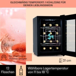 Barolo 12 Uno Weinkühlschrank 37 Ltr 12 Flaschen 11-18°C SingleZone 12 Barolo 12 Uno Weinkühlschrank 37 Ltr 12 Flaschen 11-18°C SingleZone -Küchenbedarf Angebote 10041205 de 0003 usp