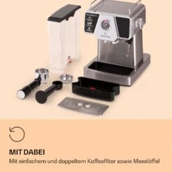Libeica Espressomaschine 19 Bar Ca. 10 Tassen 1,8 Liter Milchschaum -Küchenbedarf Angebote 10041253 de 0007 logo