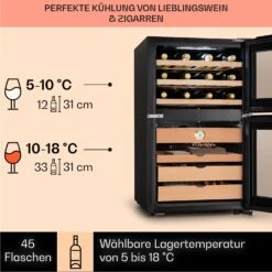 El Dorado 108 Humidor & Weinkühlschrank Touch 108L LED -Küchenbedarf Angebote 10041277 de 0004 logo