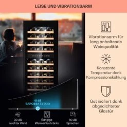 Barossa 73 Duo Weinkühlschrank 2 Zonen 192 Ltr 73 Fl Touch-Display -Küchenbedarf Angebote 10041308 de 0004 logo