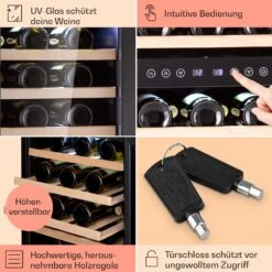 Barossa 73 Duo Weinkühlschrank 2 Zonen 192 Ltr 73 Fl Touch-Display -Küchenbedarf Angebote 10041308 de 0005 logo