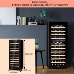 Barossa 73 Duo Weinkühlschrank 2 Zonen 192 Ltr 73 Fl Touch-Display -Küchenbedarf Angebote 10041308 de 0006 logo