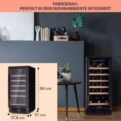 Vinovilla 29 Built-In Weinkühlschrank 81 L / 29 Fl. 1 Zone Glastür Edelstahl -Küchenbedarf Angebote 10041309 de 0006 logo
