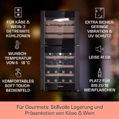 El Dorado 89 Käse & Weinkühlschrank 2 Zonen Touch 89L LED -Küchenbedarf Angebote 10041310 de 0002 logo