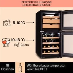 El Dorado 89 Käse & Weinkühlschrank 2 Zonen Touch 89L LED -Küchenbedarf Angebote 10041310 de 0004 logo