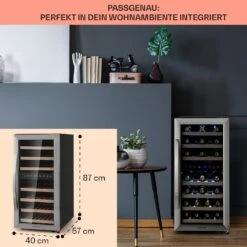 Vinamour 33 Duo Weinkühlschrank 2 Zonen 89 L / 33 Flaschen 5-18°C Touch -Küchenbedarf Angebote 10041311 de 0006 logo