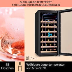 Vinamour 38 Uno Weinkühlschrank 12 Vinamour 38 Uno Weinkühlschrank -Küchenbedarf Angebote 10041312 de 0003 logo